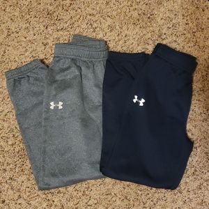 2 Under Armour boys sweatpants size 7